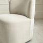 Lunetta Beige Chenille Armless Accent Chair