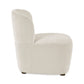 Lunetta Beige Chenille Armless Accent Chair