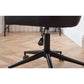 Luxe Office Chair In Black Faux Leather