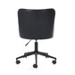 Luxe Office Chair In Black Faux Leather