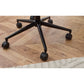 Luxe Office Chair In Black Faux Leather