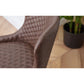 Luxe Office Chair In Brown Faux Leather