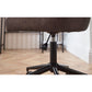 Luxe Office Chair In Brown Faux Leather