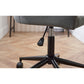 Luxe Office Chair In Grey Velvet