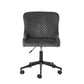 Luxe Office Chair In Grey Velvet