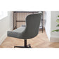 Luxe Office Chair In Grey Velvet
