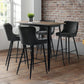 Luxe Velvet Bar Stool - Grey