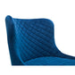 Luxe Velvet Bar Stool - Blue