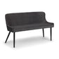 Luxe High Back Bench - Grey