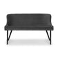 Luxe High Back Bench - Grey