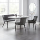 Luxe High Back Bench - Grey