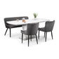 Luxe High Back Bench - Grey