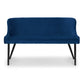 Luxe High Back Bench - Blue