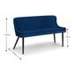 Luxe High Back Bench - Blue