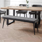 Luxe Low Bench - Grey