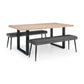 Luxe Low Bench - Grey