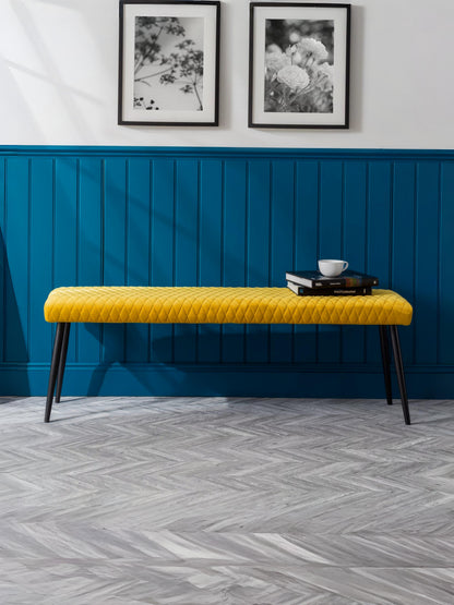 Luxe Low Bench - Mustard