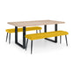 Luxe Low Bench - Mustard