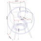 Lewis Carver Swivel Chair (2 Per Box) - Grey Fabric