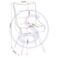 Lewis Swivel Chair (2 Per Box) - Grey Fabric