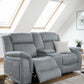 Linden Electric Recliner Sofa Grey 2 Seater