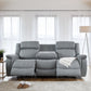 Linden Electric Recliner Sofa Grey 3 Seater