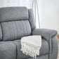 Linden Electric Recliner Sofa Grey 3 Seater