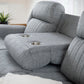 Linden Electric Recliner Sofa Grey 3 Seater
