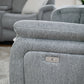 Linden Electric Recliner Sofa Grey 3 Seater