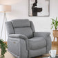Linden Electric Recliner Sofa Grey Armchair