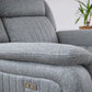 Linden Electric Recliner Sofa Grey Armchair