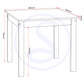 Ludlow 1+2 Dining Set - White/Oak Lacquer