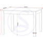 Ludlow 1+4 Dining Set - White/Oak Lacquer