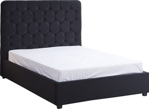 Madison 4'6" Bed - BLACK VELVET FABRIC