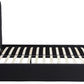 Madison 5' Bed - Black Velvet Fabric