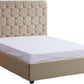 Madison 4'6" Bed - Fawn Velvet Fabric