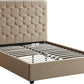 Madison 4'6" Bed - Fawn Velvet Fabric