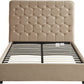 Madison 4'6" Bed - Fawn Velvet Fabric