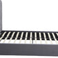 Madison Ottoman 4'6" Bed - Grey Velvet Fabric