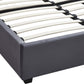 Madison Ottoman 4'6" Bed - Grey Velvet Fabric
