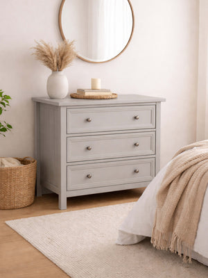 Maine 3 Drawer Chest - Dove Grey