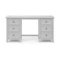 Maine 6 Drawer Dressing Table - Dove Grey
