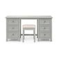 Maine 6 Drawer Dressing Table - Dove Grey