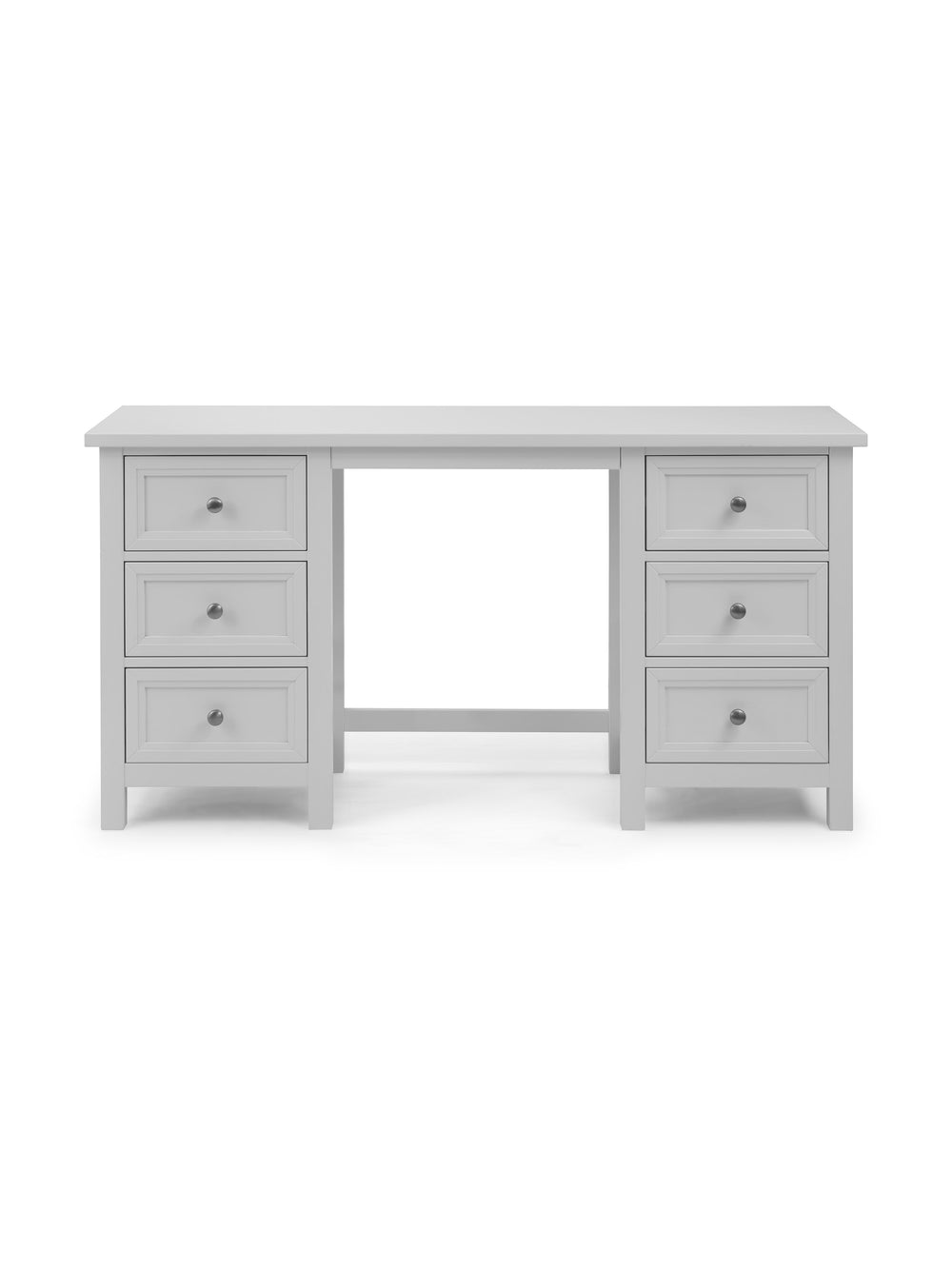 Maine 6 Drawer Dressing Table - Dove Grey