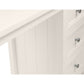 Maine 6 Drawer Dressing Table - Surf White