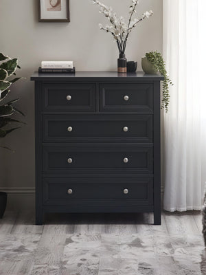 Maine 5 Drawer Chest (3+2) - Anthracite