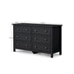 Maine 6 Drawer Wide Chest - Anthracite