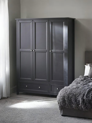 Maine 3 Door 2 Drawer Wardrobe - Anthracite