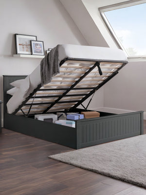 Maine Ottoman Storage Bed Frame - Anthracite, King