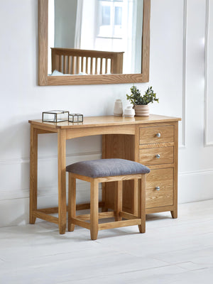 Mallory Single Dressing Table and Stool